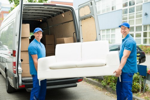 Man and Van service vehicle ready for moving