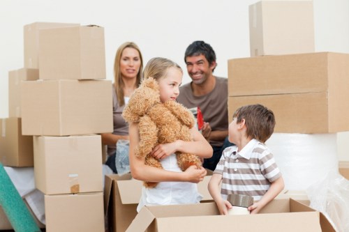 Satisfied clients after a successful office move